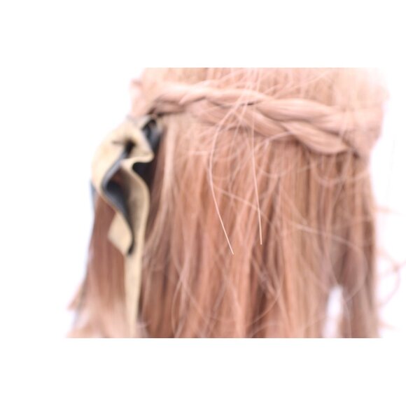 Global Dolls Baby Doll Wig Auburn Braided with Ribbon Size 11-12" Vintage NOS - Picture 7 of 10